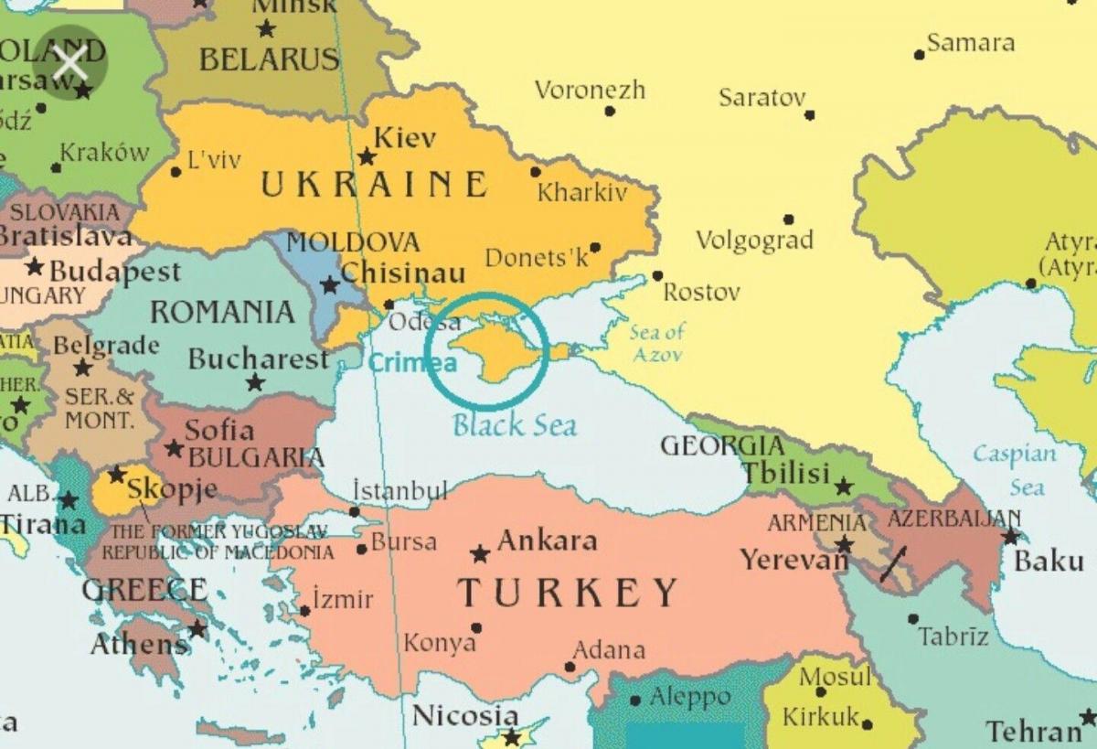 карта Молдовы и соседних стран