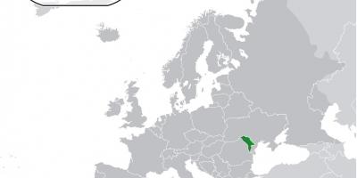 Расположение Молдовы на карте мира
