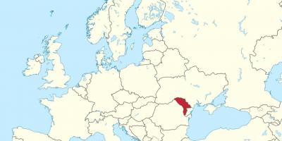 Карта Молдовы Европы